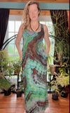 Tie dye dress, maxi dress