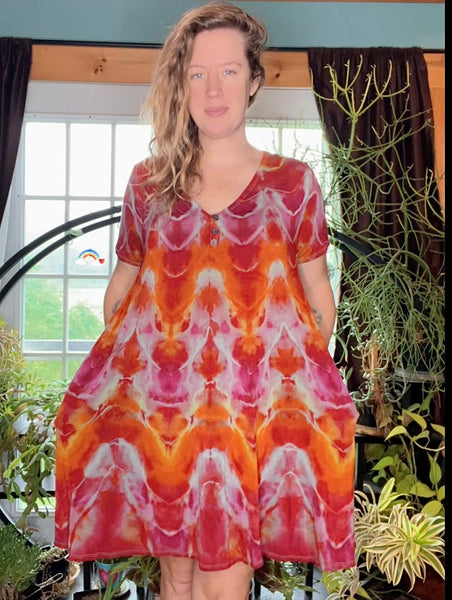 Tie dye dress, babydoll 