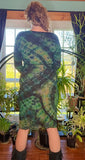 S/M Tie Dye Ribbed Midi Dress