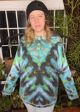 XL Tie Dye Henley Shirt