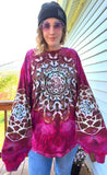 3XL Tie Dye Unisex Long Sleeve Shirt