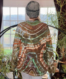 3XL Tie Dye Henley Shirt