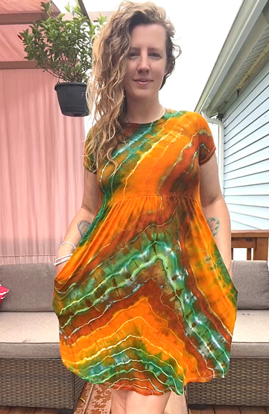 M/L Short Sleeve Mini Dress