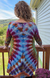 L Tie Dye High Low Tunic