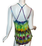 L Tie Dye Strappy Tank Top