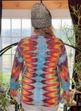 M Tie Dye Henley Shirt