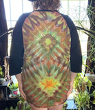 L Unisex Tie Dye Baseball Tee