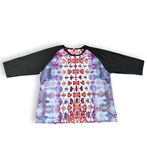 3XL Unisex Tie Dye Baseball Tee