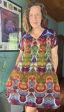 3XL Tie Dye Short Sleeve Dress