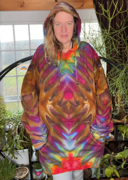 4XL/5XL Tie Dye Pullover Hoodie