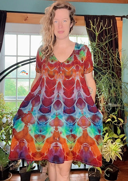 Tie dye dress, babydoll 