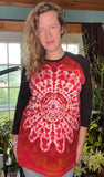 Tie dye baseball tee