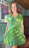 XL Tie Dye Short Sleeve Dress