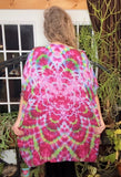 OS Tie Dye Kimono Duster
