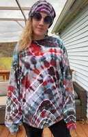 *defect* 2XL Tie Dye Unisex Long Sleeve Shirt
