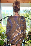 XL Tie Dye Thermal Henley Shirt