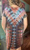 2XL Tie Dye Short Sleeve Dress