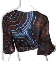 S Tie Dye Wrap Top