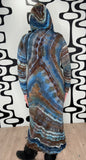 1X Tie Dye Hooded Maxi Dress