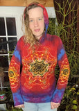 S Tie Dye Hooded Long Sleeve