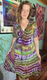 3XL Tie Dye Wrap Dress