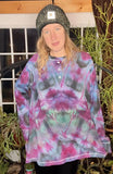 3XL Tie Dye Henley Shirt