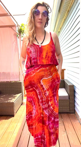 Medium Maxi Flounce Dress