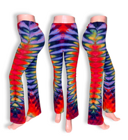 Tie dye yoga pants, rainbow