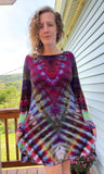 XL Tie Dye Long Sleeve Mini Dress
