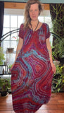 XL/2XL Tie Dye Maxi Dress