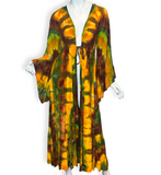 S/M Tie Dye Bell Sleeve Robe