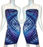 L Tie Dye Tube Dress