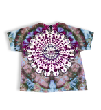 Tie dye tshirt, unisex, ice dye, mandala