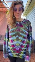 M Tie Dye Henley Shirt