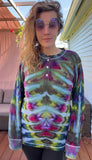M Tie Dye Henley Shirt