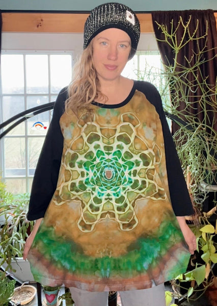 3XL Unisex Tie Dye Baseball Tee