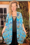 OS Tie Dye Kimono Duster