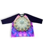 XL Unisex Tie Dye Baseball Tee