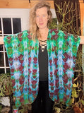 OS Tie Dye Kimono Duster