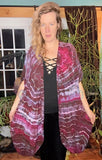 OS Tie Dye Kimono Duster
