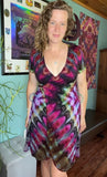 M Tie Dye Wrap Dress