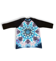 2XL Unisex Tie Dye Baseball Tee