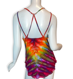 L Tie Dye Strappy Tank Top