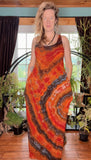 Tie dye dress, maxi dress