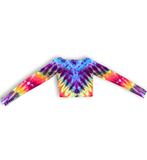 M Tie Dye Long Sleeve Crop Top
