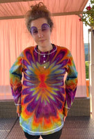 XL Tie Dye Henley Shirt