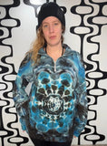 L/XL Tie Dye Quarter Zip Pullover