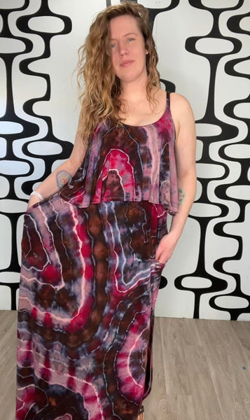 2X Maxi Flounce Dress
