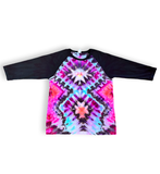 M Unisex Tie Dye Baseball Tee