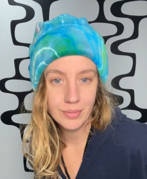 Tie Dye Velour Beanie